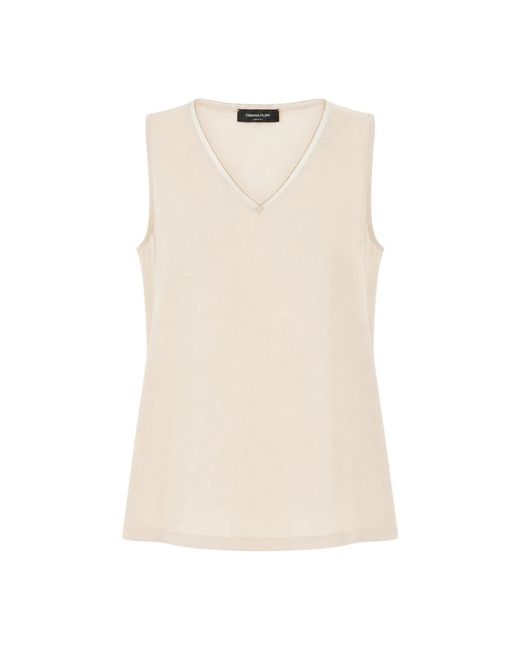 Fabiana Filippi Natural Sleeveless Tops