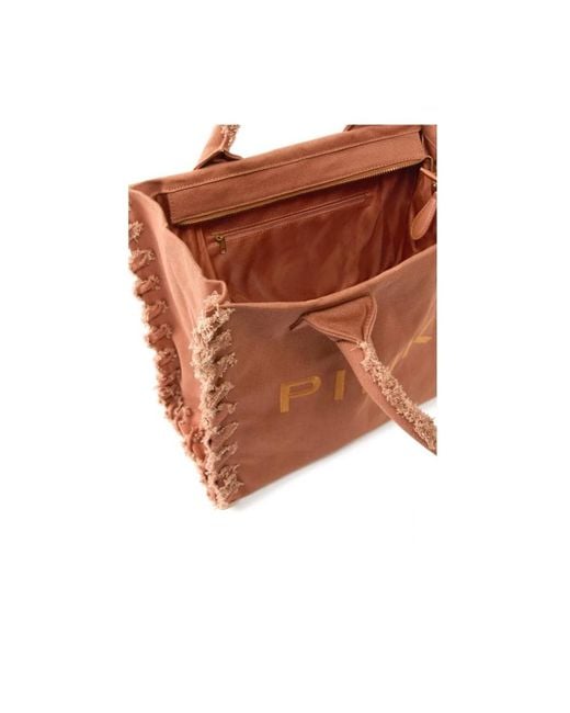 Pinko Brown Shopping Bags