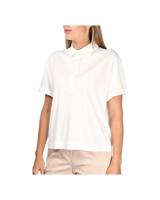 Gran Sasso White Polo Shirts