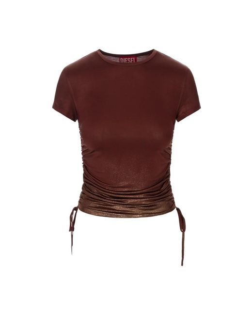 DIESEL Brown T-Shirts