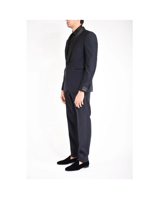 Tagliatore Black Single Breasted Suits for men