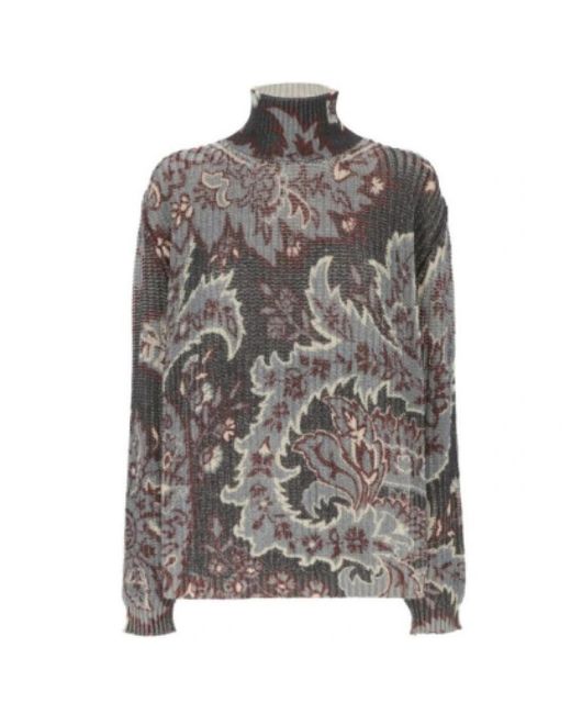 Etro Gray Turtlenecks