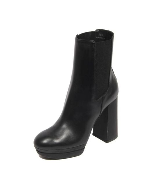 Hogan Black Heeled Boots