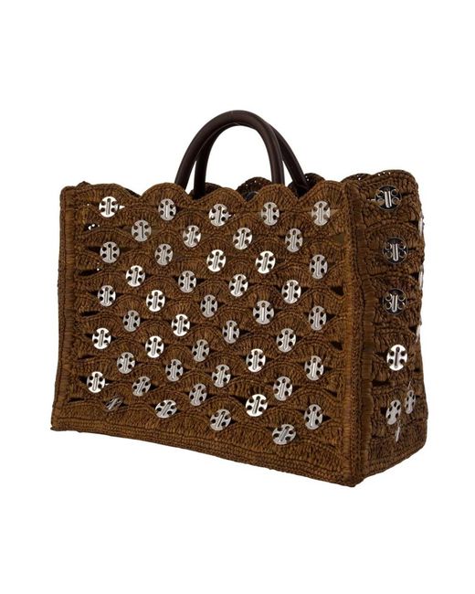 Rabanne Brown Shopping Bags