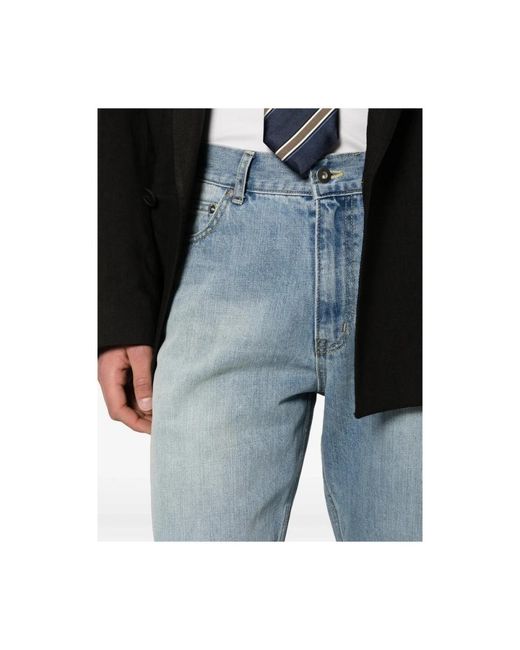TONYWACK Blue Wide Jeans for men