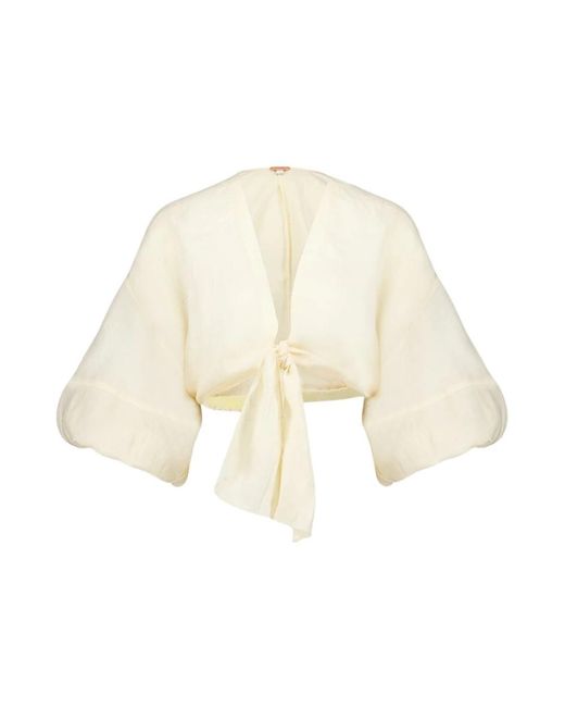Johanna Ortiz Natural Blouses