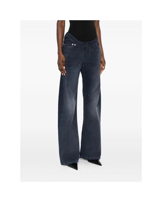 Balenciaga Blue Wide Jeans