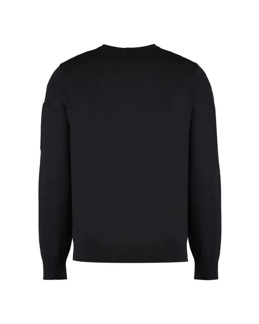 C P Company Black Round-Neck Knitwear for men