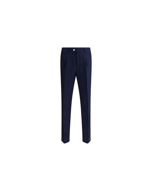 Suit Trousers Brunello Cucinelli de hombre de color Blue
