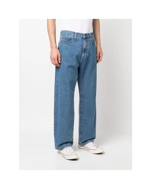 Carhartt Blue Straight Jeans for men
