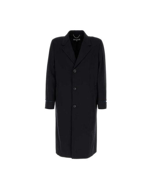 Maison Margiela Black Single-Breasted Coats