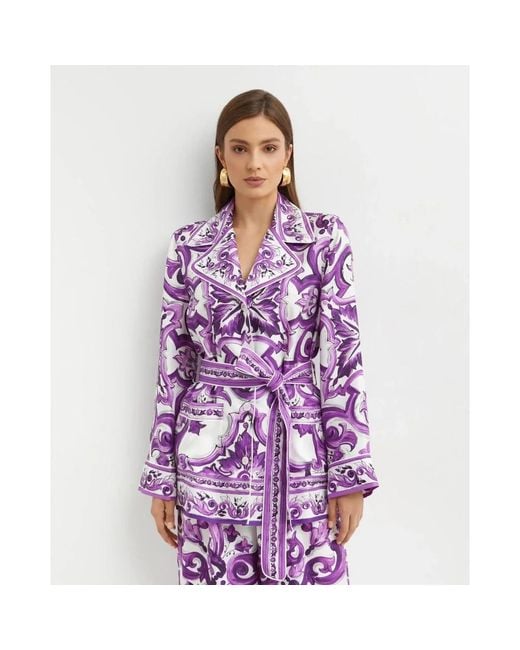 Dolce & Gabbana Purple Blazers