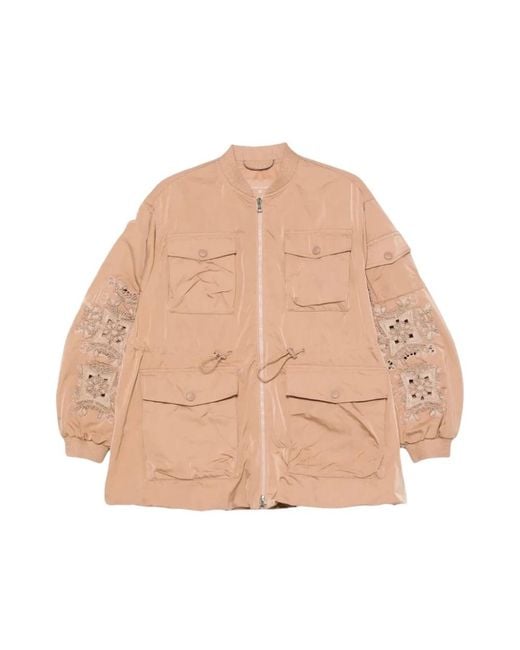 Ermanno Scervino Natural Light Jackets