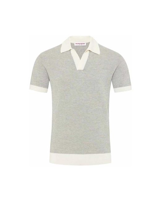 Orlebar Brown Gray Polo Shirts for men