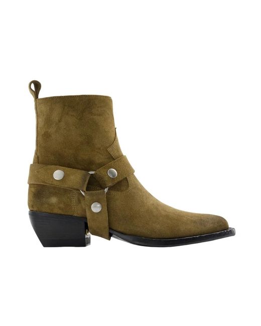 Golden Goose Deluxe Brand Green Cowboy Boots