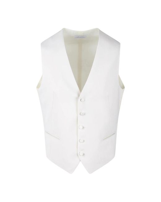 Tagliatore White Suit Vests for men