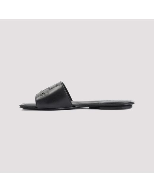Courreges Black Sliders