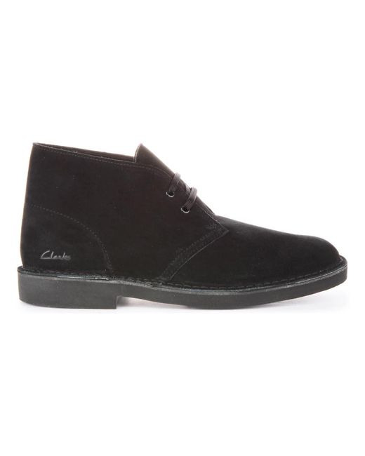 Clarks Black Lace-Up Boots for men