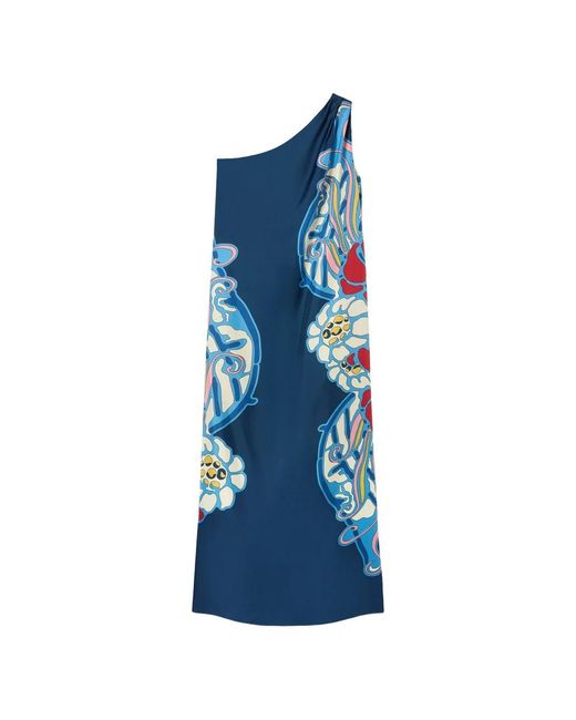 LaDoubleJ Kleedjes ,Blauw ,Roy Dress in het Blue