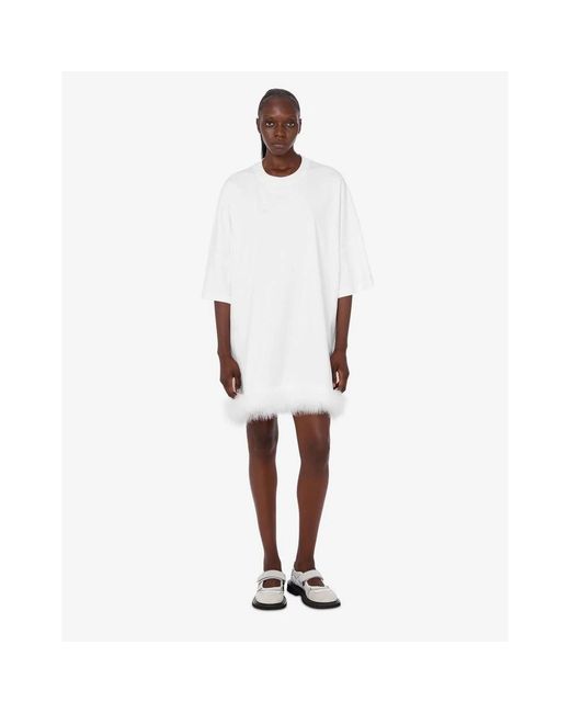 Moschino White Short Dresses