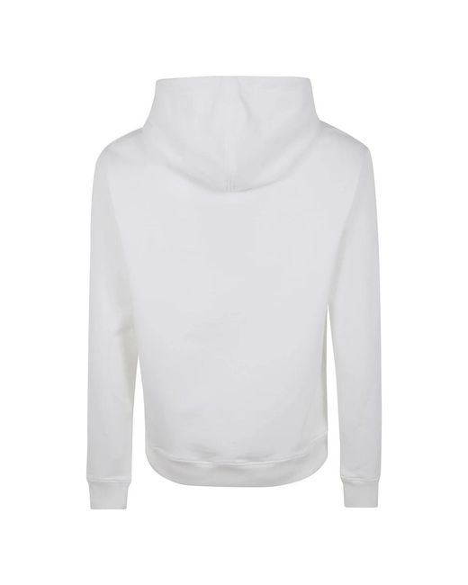 AMI Hoodies & Sweatvesten ,Wit ,Katoen Contrasted Ami De Coeur Hoodie in het White voor heren
