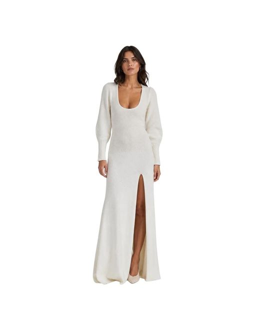 Jacquemus White Knitted Dresses
