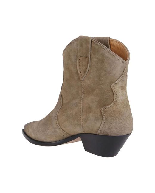 Isabel Marant Brown Cowboy & Biker Boots