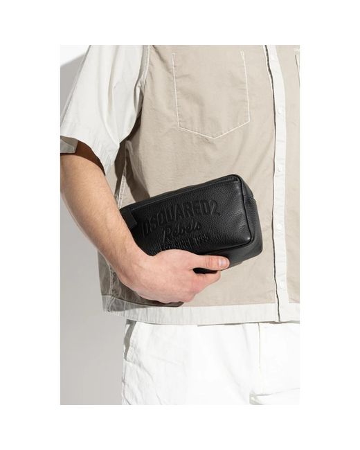 Toilet Bags DSquared² de hombre de color Black