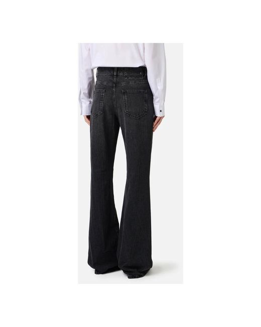 Iceberg Jeans ,Zwart ,Denim 5-Pocket Flared Jeans in het Black