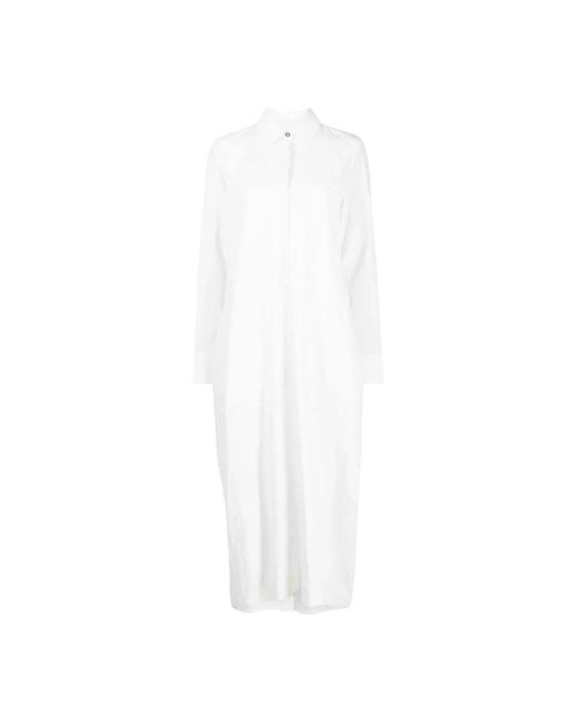 Jil Sander White Shirt Dresses