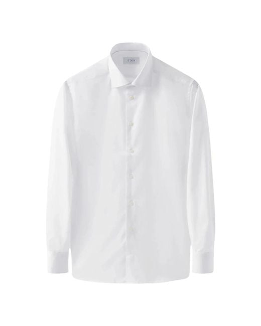 Eton of Sweden White Casual Shirts for men