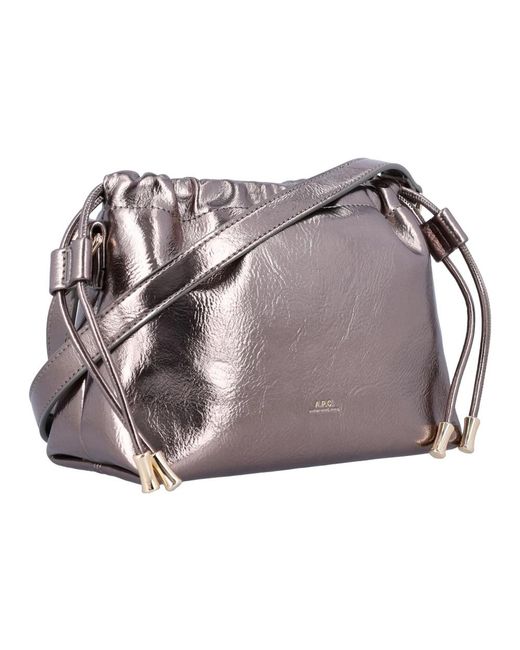 A.P.C. Gray Cross Body Bags