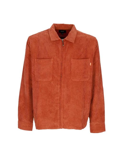 Huf Orange Light Jackets for men