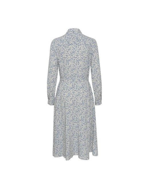Part Two Blauwe Opal Mini Print Jurk in het Gray
