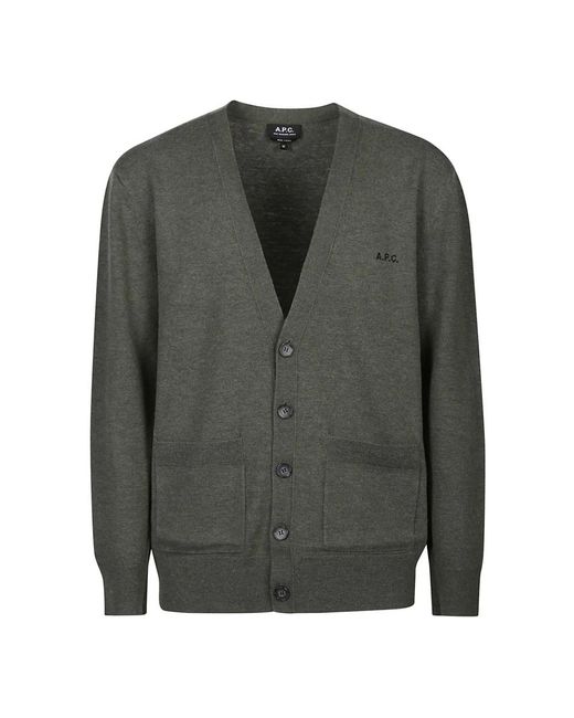 A.P.C. Gray Cardigans for men