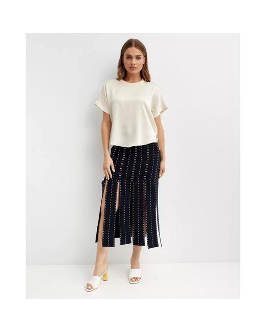 Jonathan Simkhai Addy T-Shirt in het White