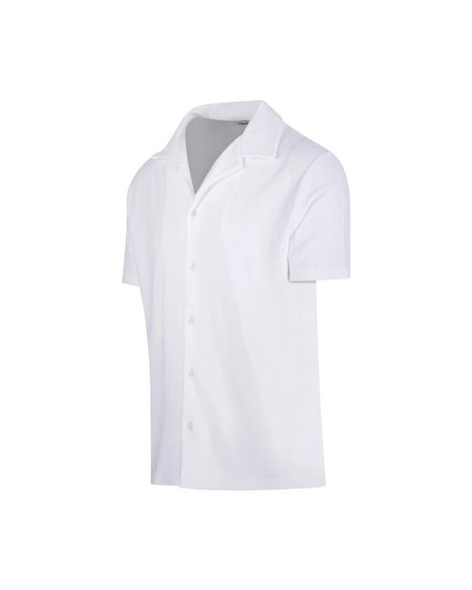 Altea White Short Sleeve Shirts for men