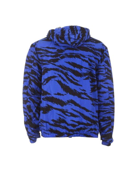 Dolce & Gabbana Jassen ,Blauw ,Sports Hooded Jacket in het Blue voor heren