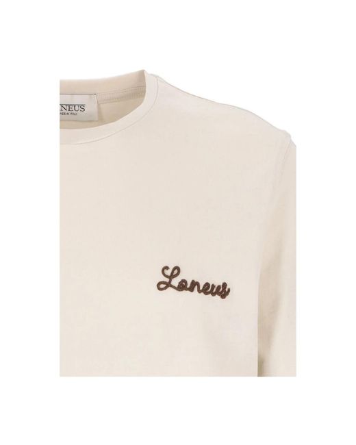 Laneus Tops ,Katoen Broches in het Natural voor heren