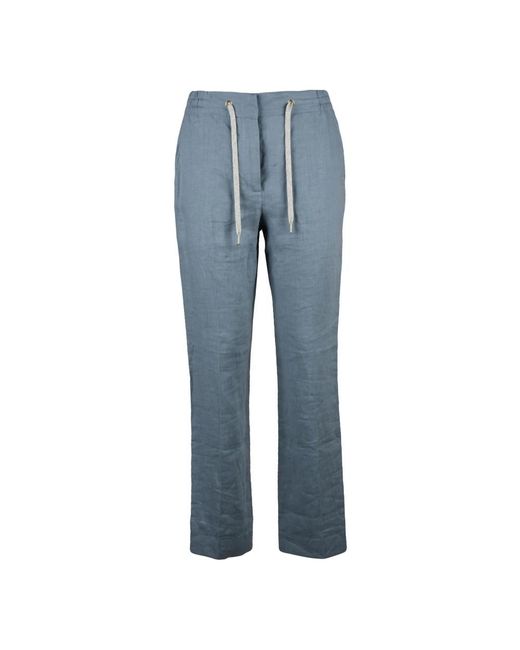 Eleventy Blue Wide Trousers