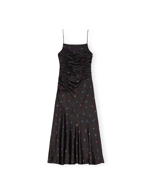 Ganni Black Midi Dresses