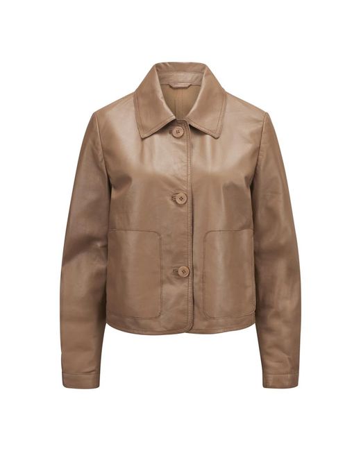 Leather Jackets Milestone de color Brown