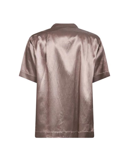 Dries Van Noten Pink Short Sleeve Shirts for men