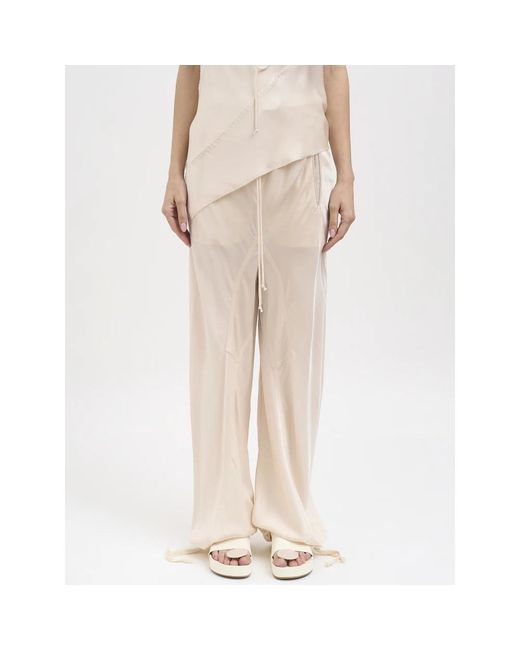 Yehuafan Natural Wide Trousers