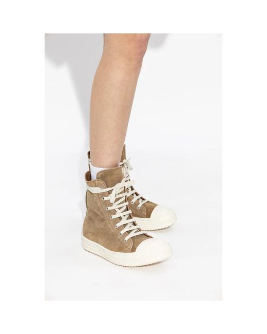 Rick Owens Brown Sneakers