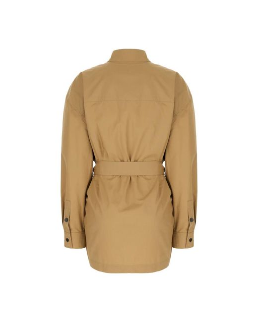 Saint Laurent Natural Shirt Dresses