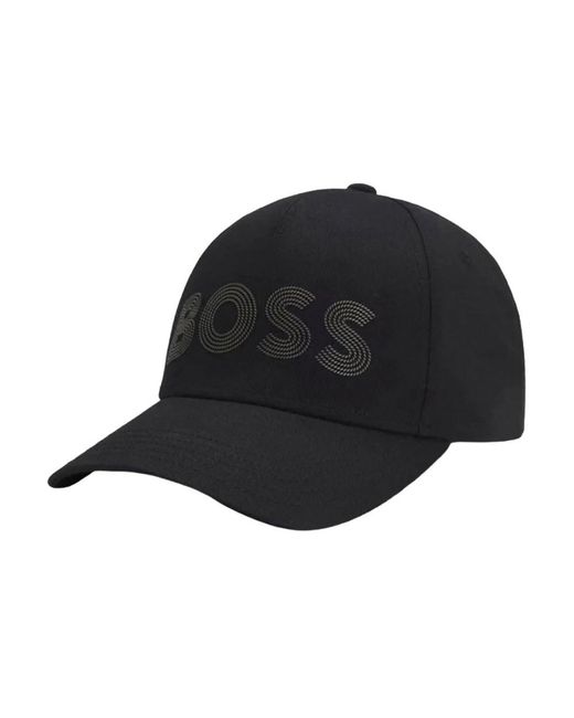 HUGO Twill Baumwollcap in Black für Herren