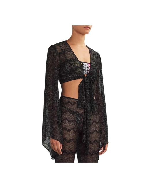 Missoni Crop Top Zig Zag in het Black
