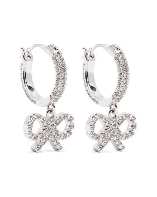 Self-Portrait White Earrings