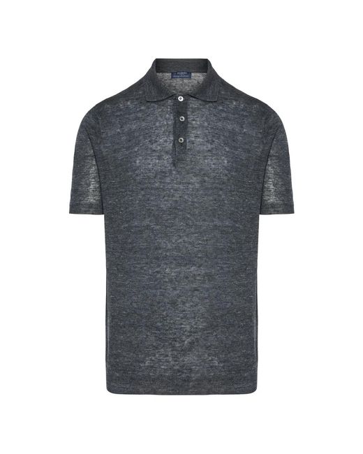 Barba Napoli Gray Polo Shirts for men